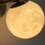 Moon Wall Sconce Up Down Rotate LED Light, Modern Nordic Bedside Lamp