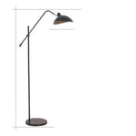Nordic Adjustable Floor Lamp with Marble Base - Black