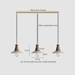 Vintage Glass LED Pendant Lights: Bedroom Living Room Hanging Lamp Lighting