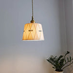LED Copper Ceramic Pendant Lamp Modern Style Chandelier for Living Dining Bedroom