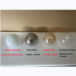 Black Gold Glass LED Chandelier for Living Room Bedroom Restaurant