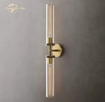 Knurled Linear Glass Sconce LED Wall Lamp for Modern Lighting Décor