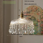 Afralia™ Crystal Glass LED Pendant Lamp: Modern Luxury Interior Lighting for Home Decor