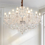 White Glass Chandelier with LED Lights for Living Room and Bedroom