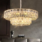 Crystal Ring Chandelier: 2024 Luxury Bedroom Dining Room Lighting