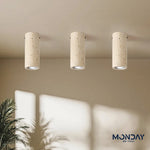 Travertine Stone Ceiling DownLight with E27 Spot Light Bulb