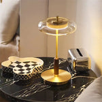 Mushroom Lustre Glass Floor Lamp - Gold Metal Art Design