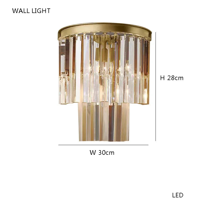 Luxury Crystal Ceiling Lamp: Modern Room Decor, Elegant LED Lighting for Living Room & Bedroom