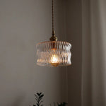 Green Glass LED Pendant Light - Nordic Modern Hanging Lamp