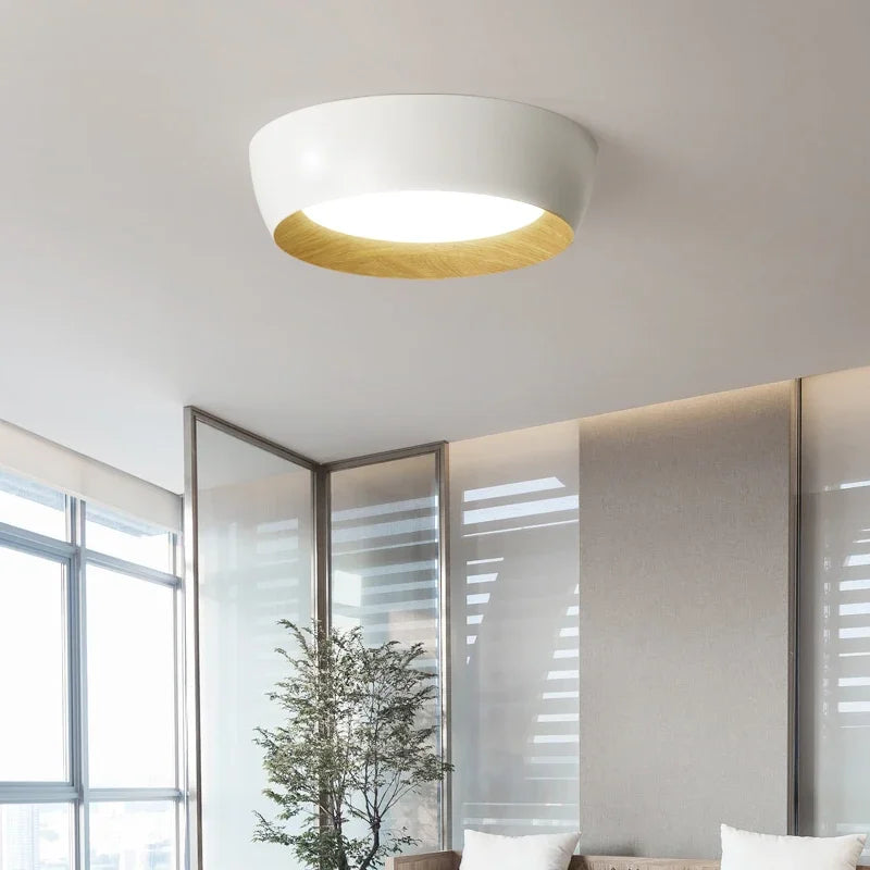 Nordic LED Ceiling Lamp for Living Room Bedroom, Surface Mounted Luminaire