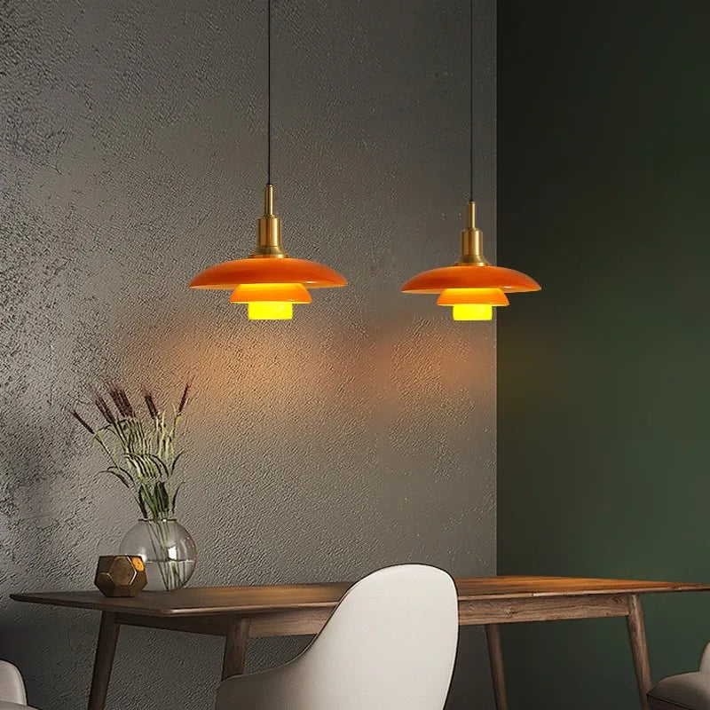 Nordic Glass Pendant Chandelier | High-Quality Ceiling Lamp for Kitchen & Dining