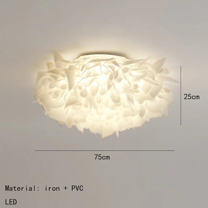 Luxury Petal Ceiling Lamp for Bedroom Foyer Dining Room Lighting