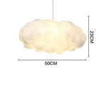 Cloud Cotton Pendant Light Chandelier for Living Dining Room