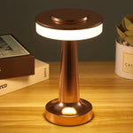 Retro Metal Touch Table Lamp for Bar Coffee Restaurant Light Desk LED Night Bedroom Decor