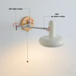 Afralia™ Cream Iron Art LED Wall Lamp for Bedroom Living Room Decor