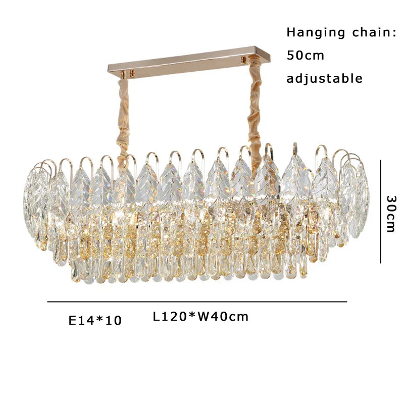 Brilliance Crystal Chandelier for Luxe Living & Dining Rooms.