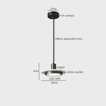 Afralia™ Marble Copper LED Pendant Lights: Nordic Minimalism Hanging Lamp for Kitchen, Loft, Bedroom