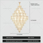 Modern Villa Rotating Crystal Chandelier
