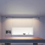 Modern Line Pendant Lights LED Chandeliers Hanging Lamps Living Room Decor