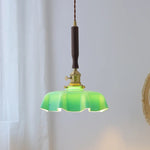 Blue Glass LED Pendant Lamp for Dining Living Room Bedroom