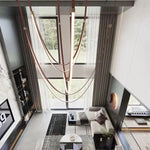 Designer Leather Chandelier Belt Pendant Light for Modern Spaces