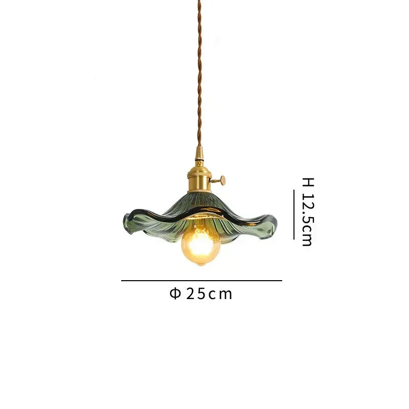 Glass Pendant Lamp for Bedroom Dining Room Chandelier Lighting