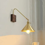 Walnut Copper LED Wall Lights Modern Bedside Lamp Applique Da Parete