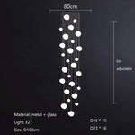 Glass Ball LED Pendant Lights for Home Decor, Living/Dining Room, Bar, & Stairs