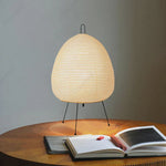 Akari Noguchi Table Lamp: Japanese Design Rice Paper Standing Light for Home & Bar Décor