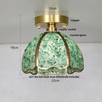 Column Glass Crystal Ceiling Light for Nordic Modern Home Decor