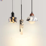 Marble LED Pendant Lamp Modern Nordic Glass Hanging Lights