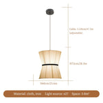 Cocoon Cloth Chandelier: Japanese Pendant Lamp for Home Kitchen Decor