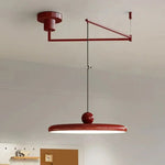 Cream Iron Art Chandelier LED Pendant Light for Bedroom Living Room