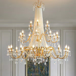 Crystal LED Chandelier Pendant Lights for Villa Stairs and Hotel Decor