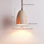 White Glass LED Pendant Lamp for Living Room & Dining Table