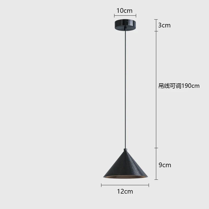 Brushed Sliver Black Pendant Light Chandelier for Bedroom Kitchen Dining Room