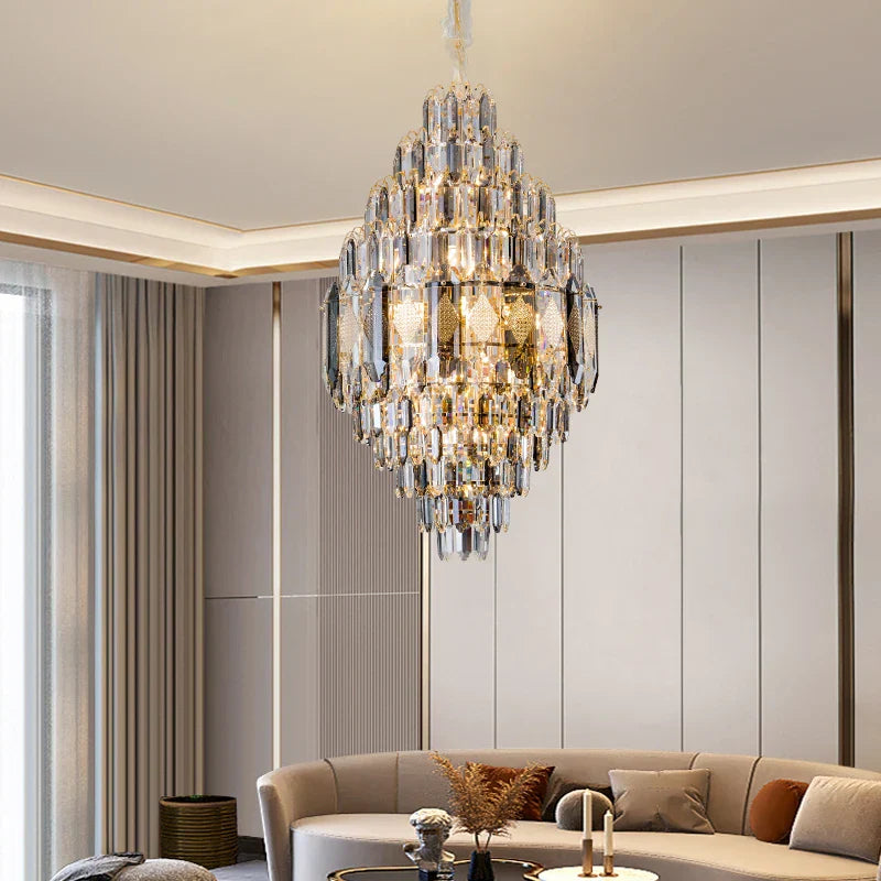Crystal Chandelier - Luxe Light for Villa, Hotel & Building Project