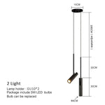 LED Pendant Light: Bedroom Dining Kitchen Chandeliers, Minimalist Hanging Lamp for Home Decor