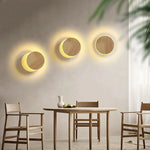 Solar Eclipse LED Wall Lamp: Modern Nordic Ambience Bedside Reading Light