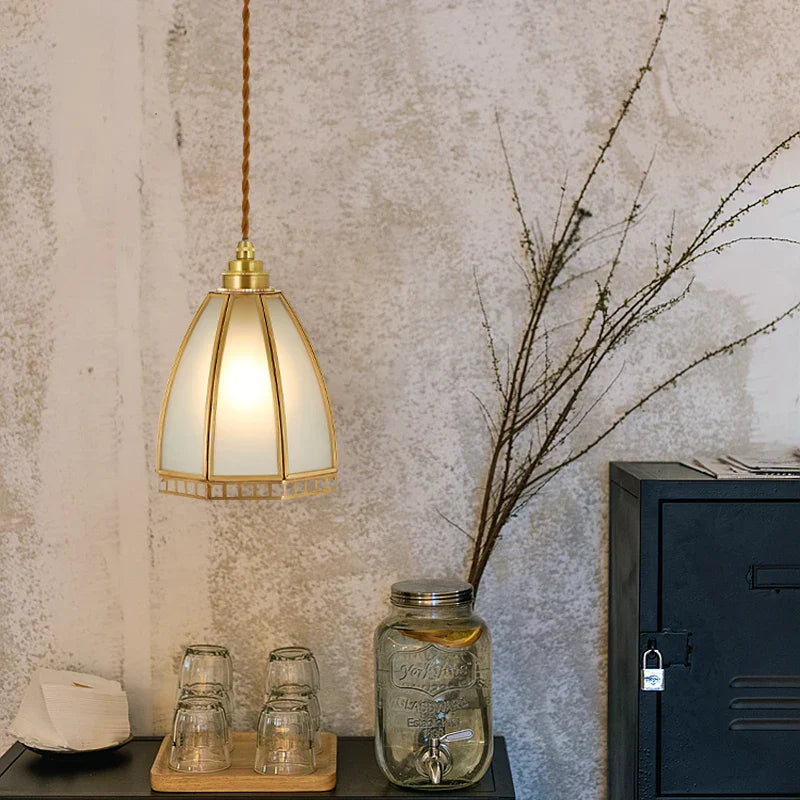 Afralia™ Nordic Glass LED Pendant Light for Kitchen Living Room Bedroom