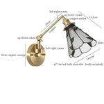 Afralia™ Wood LED Wall Lights Living Room Sofa Loft Mirror Bedside Lamp