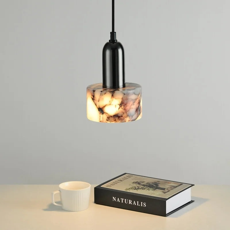 Marble LED Pendant Lights for Bedside Cafe Living Room Kitchen Loft