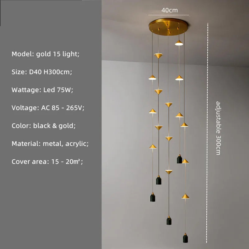Nordic Marble Floor Lamp Adjustable Metal LED Light