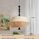 Wabi Sabi Cotton Thread Pendant Chandelier LED Ceiling Light