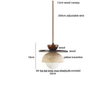 Stone LED Pendant Light: Nordic Modern Yellow Travertine Fixture for Living Dining Hallway