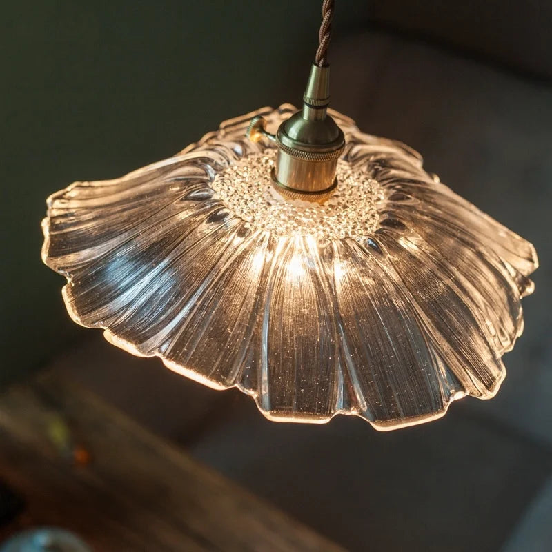 Nordic Brass Glass LED Pendant Lamp for Home Decor