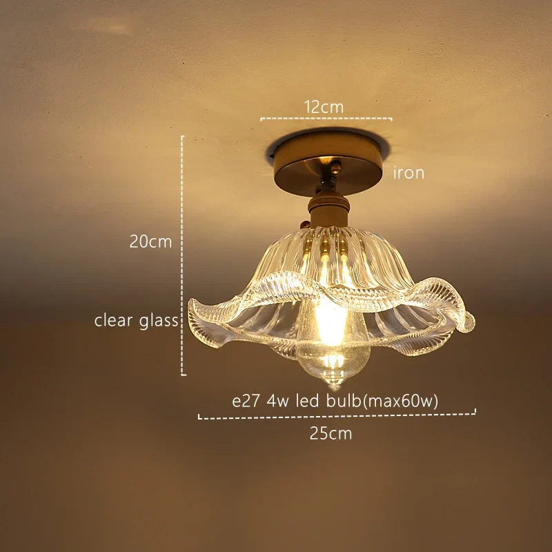 Green Stripe Glass Pendant Lamp Fixture for Home Decor & Kitchen Lighting