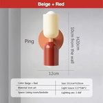 Cream Double Head LED Wall Lamps for Living Room Bedroom Indoor Decoration