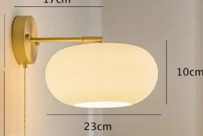 Ceramic Wall Lamp with Knob Switch - Home Lighting
