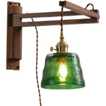 Wood Copper LED Wall Lamps Modern Bathroom Mirror Light Fixtures